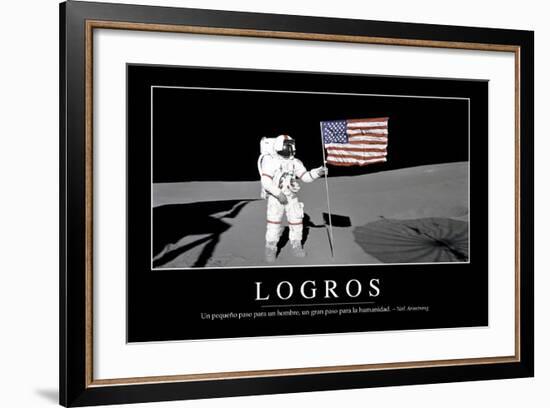 Logros. Cita Inspiradora Y Póster Motivacional-null-Framed Photographic Print