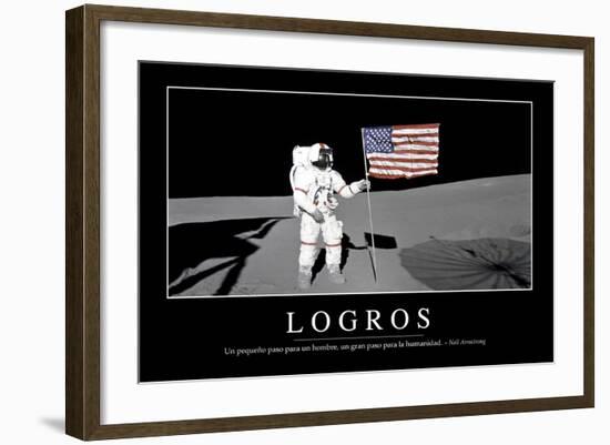 Logros. Cita Inspiradora Y Póster Motivacional-null-Framed Photographic Print