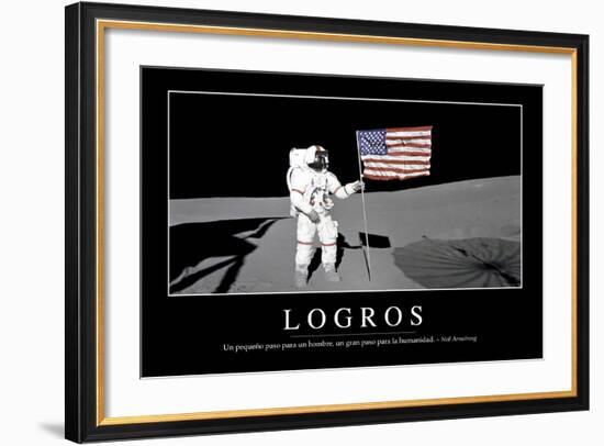 Logros. Cita Inspiradora Y Póster Motivacional-null-Framed Photographic Print