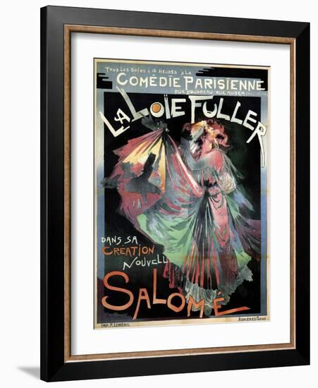 Loïe Fuller as Salomé, 1895-Georges de Feure-Framed Giclee Print