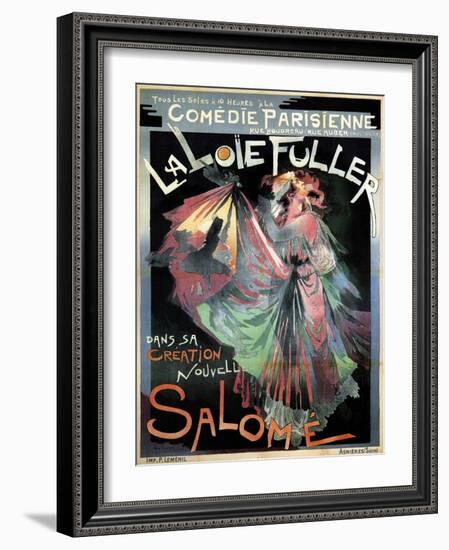 Loïe Fuller as Salomé, 1895-Georges de Feure-Framed Giclee Print