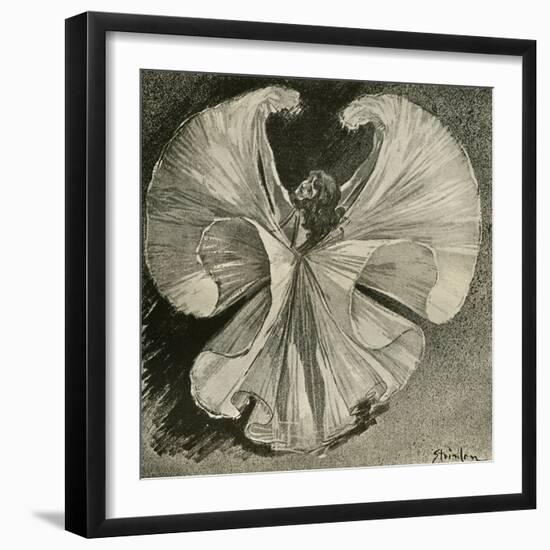 Loïe Fuller at the Folies Bergère by Théophile Steinlen-Theophile Alexandre Steinlen-Framed Giclee Print