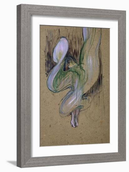 Loie Fuller at the Folies Bergere-Henri de Toulouse-Lautrec-Framed Giclee Print