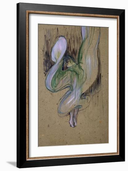 Loie Fuller at the Folies Bergere-Henri de Toulouse-Lautrec-Framed Giclee Print