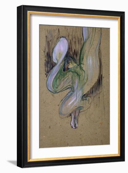 Loie Fuller at the Folies Bergere-Henri de Toulouse-Lautrec-Framed Giclee Print