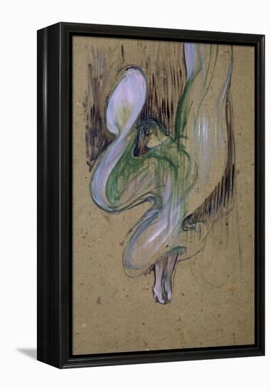 Loie Fuller at the Folies Bergere-Henri de Toulouse-Lautrec-Framed Premier Image Canvas