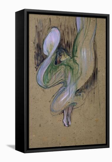 Loie Fuller at the Folies Bergere-Henri de Toulouse-Lautrec-Framed Premier Image Canvas