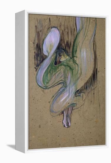 Loie Fuller at the Folies Bergere-Henri de Toulouse-Lautrec-Framed Premier Image Canvas