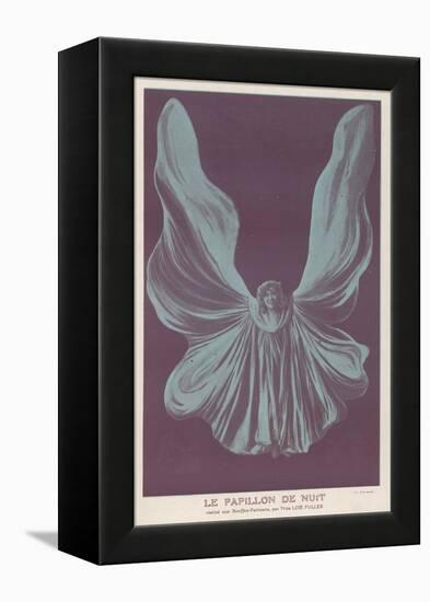Loie Fuller (Mary Louise Fuller) American Dancer as le Papillon de Nuit at the Bouffes-Parisiens-null-Framed Stretched Canvas