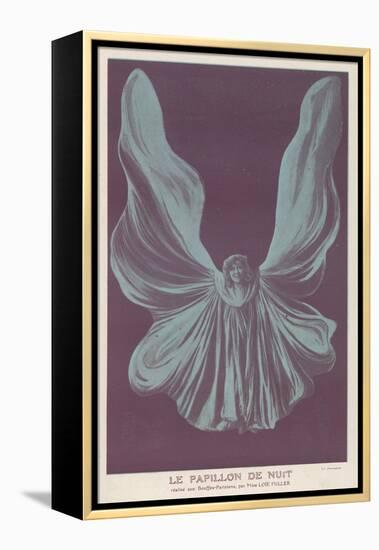 Loie Fuller (Mary Louise Fuller) American Dancer as le Papillon de Nuit at the Bouffes-Parisiens-null-Framed Stretched Canvas