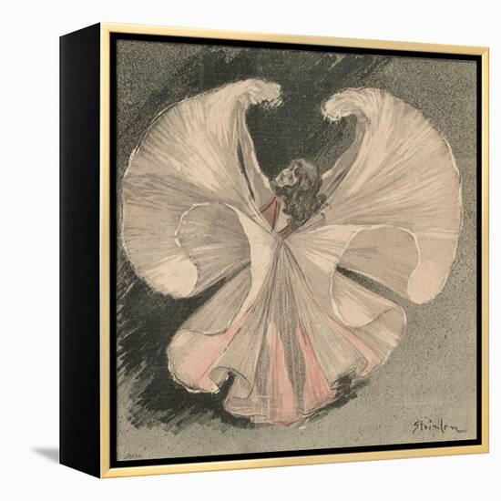 Loie Fuller (Mary Louise Fuller) American Dancer at the Folies Bergere Paris-Th?ophile Alexandre Steinlen-Framed Premier Image Canvas