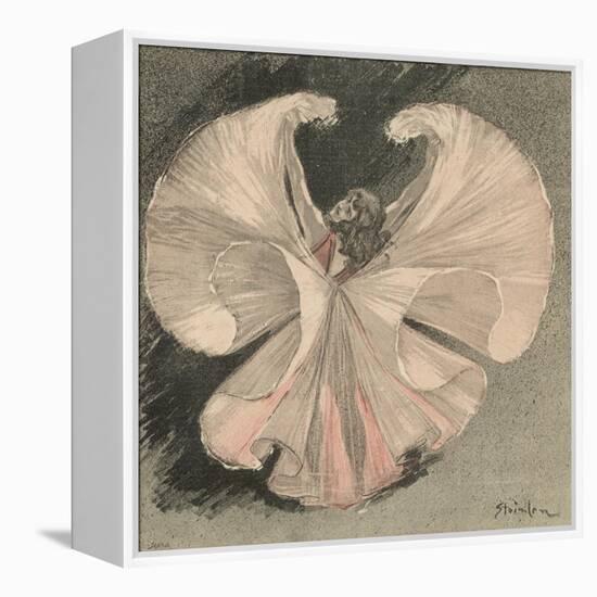 Loie Fuller (Mary Louise Fuller) American Dancer at the Folies Bergere Paris-Th?ophile Alexandre Steinlen-Framed Premier Image Canvas