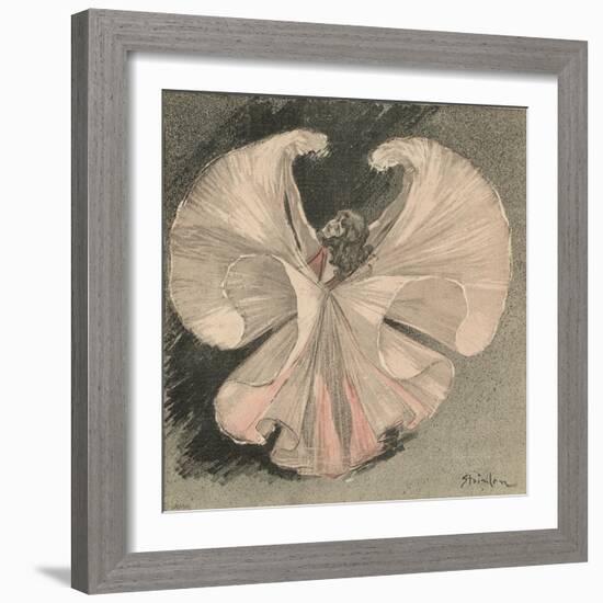 Loie Fuller (Mary Louise Fuller) American Dancer at the Folies Bergere Paris-Th?ophile Alexandre Steinlen-Framed Photographic Print