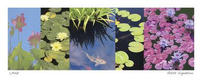 Water Lilies-Lois Bender-Framed Giclee Print