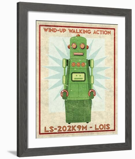 Lois Box Art Robot-John W^ Golden-Framed Art Print