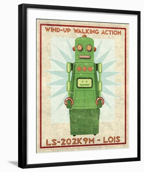 Lois Box Art Robot-John W^ Golden-Framed Art Print