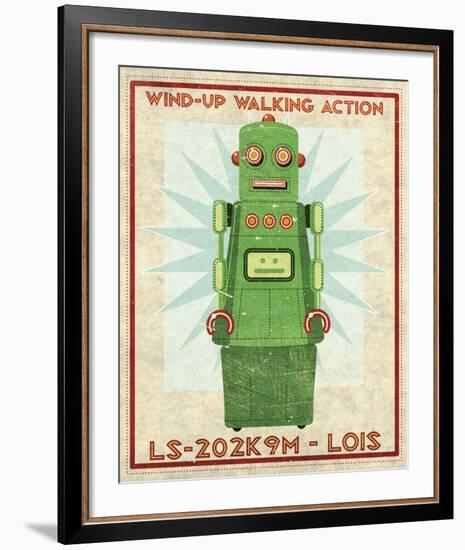 Lois Box Art Robot-John W^ Golden-Framed Art Print
