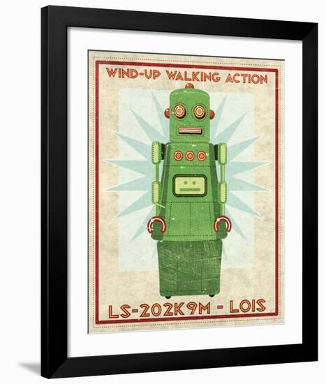 Lois Box Art Robot-John W^ Golden-Framed Art Print