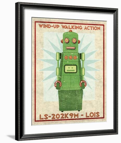 Lois Box Art Robot-John W^ Golden-Framed Art Print