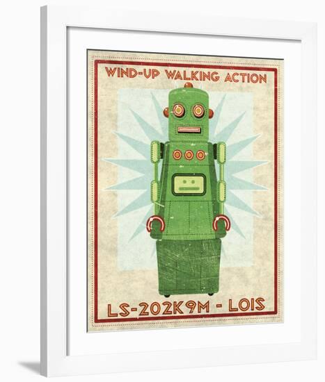 Lois Box Art Robot-John W^ Golden-Framed Art Print