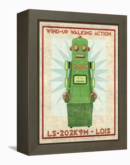 Lois Box Art Robot-John W Golden-Framed Premier Image Canvas