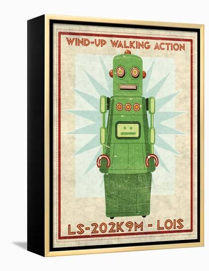 Lois Box Art Robot-John W Golden-Framed Premier Image Canvas