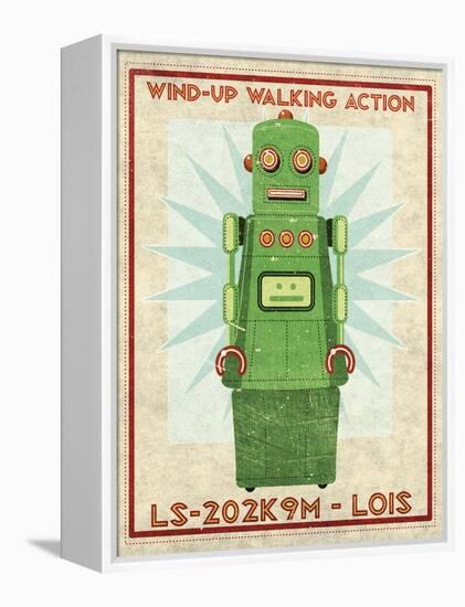 Lois Box Art Robot-John W Golden-Framed Premier Image Canvas