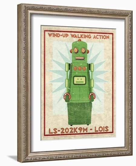 Lois Box Art Robot-John W Golden-Framed Giclee Print