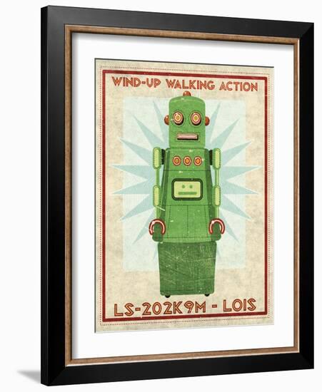 Lois Box Art Robot-John W Golden-Framed Giclee Print