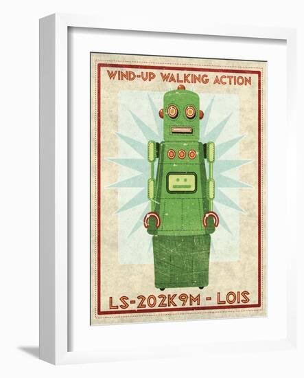 Lois Box Art Robot-John W Golden-Framed Giclee Print