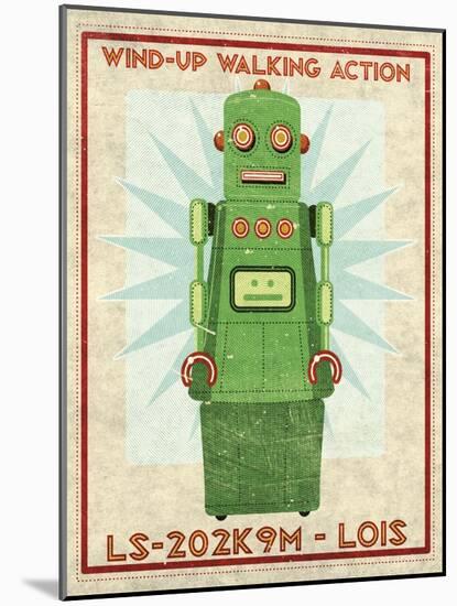 Lois Box Art Robot-John W Golden-Mounted Giclee Print