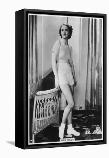 Lois Wilde, American Actress, C1938-null-Framed Premier Image Canvas
