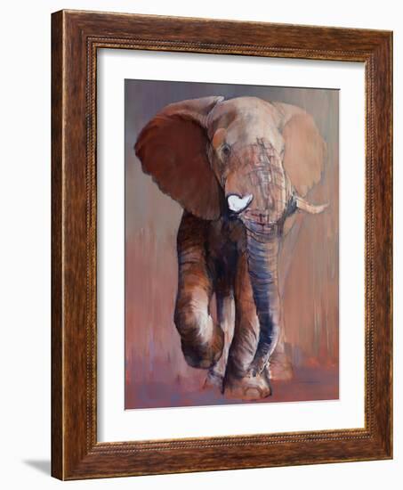 Loisaba Bull, 2018,-Mark Adlington-Framed Giclee Print