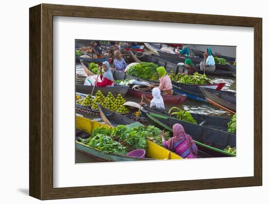 Lok Baintan Floating Market, Banjarmasin, Kalimantan, Indonesia-Keren Su-Framed Photographic Print