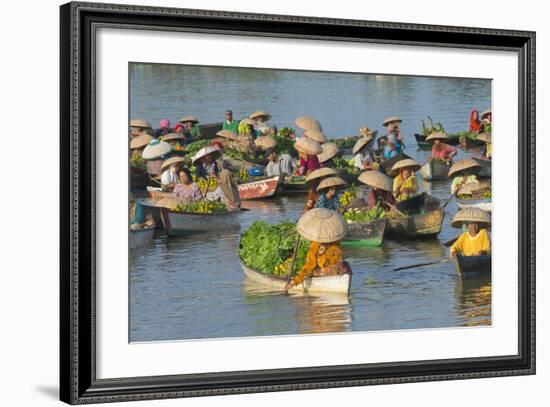 Lok Baintan Floating Market, Banjarmasin, Kalimantan, Indonesia-Keren Su-Framed Photographic Print