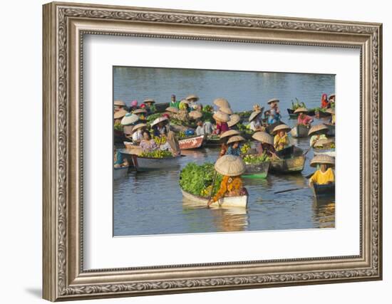 Lok Baintan Floating Market, Banjarmasin, Kalimantan, Indonesia-Keren Su-Framed Photographic Print