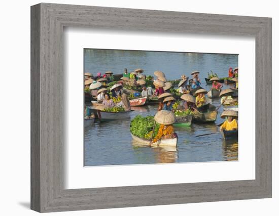 Lok Baintan Floating Market, Banjarmasin, Kalimantan, Indonesia-Keren Su-Framed Photographic Print