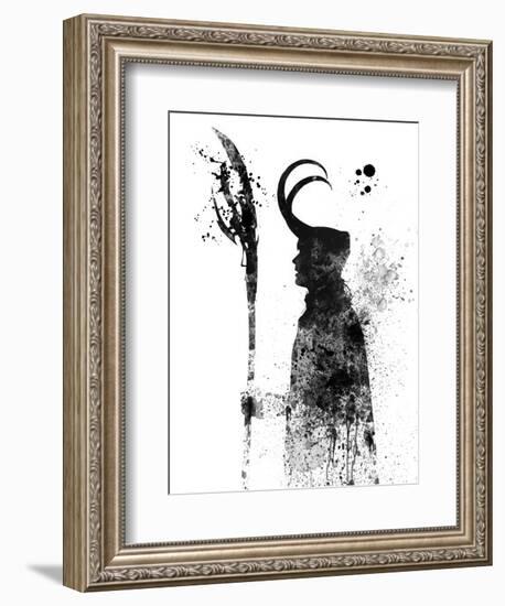 Loki Watercolor-Jack Hunter-Framed Premium Giclee Print