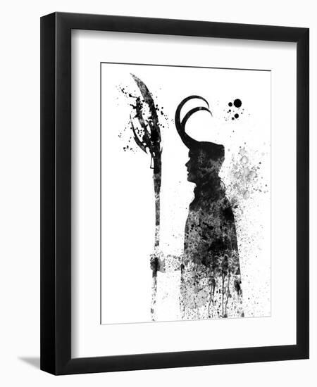 Loki Watercolor-Jack Hunter-Framed Premium Giclee Print