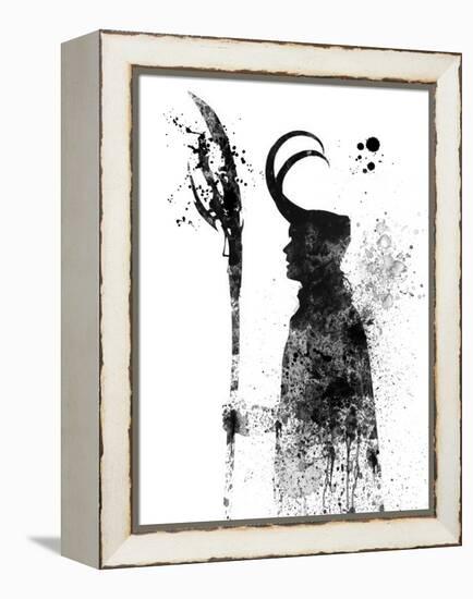 Loki Watercolor-Jack Hunter-Framed Stretched Canvas