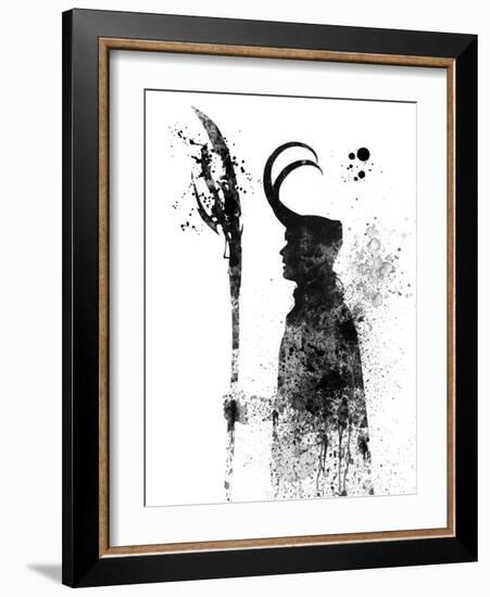 Loki Watercolor-Jack Hunter-Framed Art Print