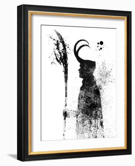 Loki Watercolor-Jack Hunter-Framed Art Print