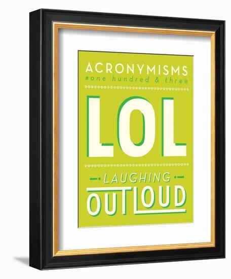 Lol-J.J. Brando-Framed Art Print