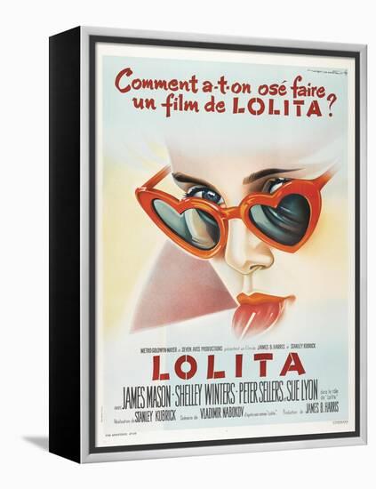 Lolita, French Movie Poster, 1962-null-Framed Stretched Canvas