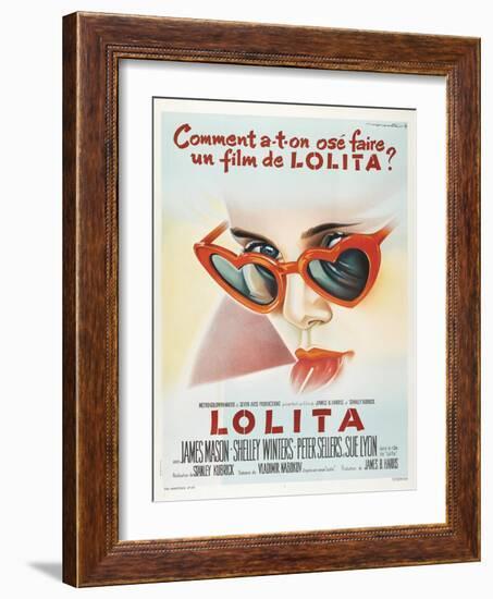 Lolita, French Movie Poster, 1962-null-Framed Art Print