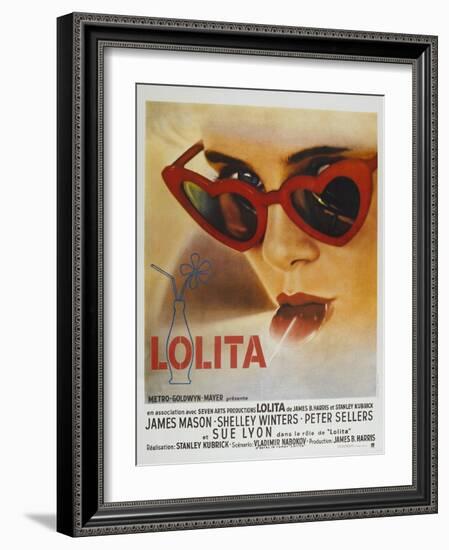 Lolita, French Movie Poster, 1962-null-Framed Art Print