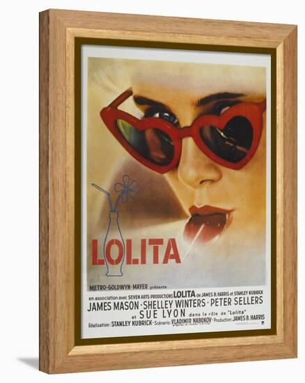 Lolita, French Movie Poster, 1962-null-Framed Stretched Canvas