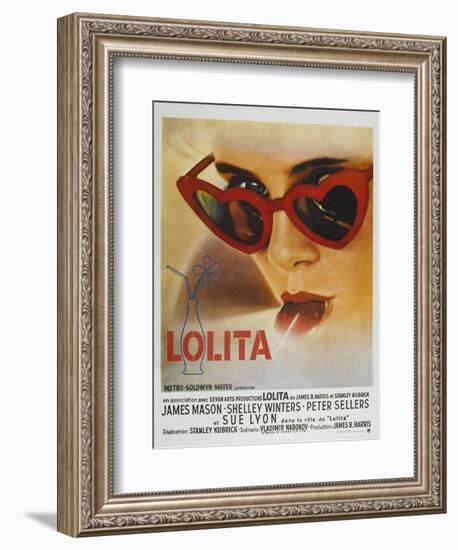 Lolita, French Movie Poster, 1962-null-Framed Art Print