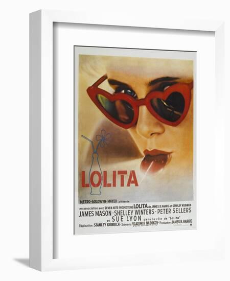 Lolita, French Movie Poster, 1962-null-Framed Art Print