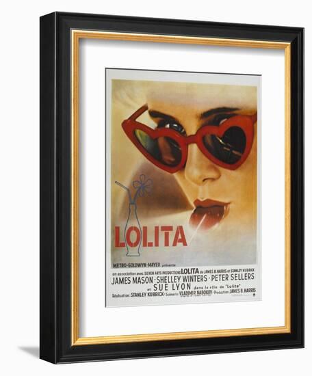 Lolita, French Movie Poster, 1962-null-Framed Art Print